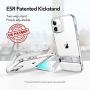 ESR Metal Kickstand Case Compatible with iPhone 12 Mini 5.4-Inch [Patented Two-Way Stand] [Reinforced Drop Protection] [Soft and Flexible Back] - Clear