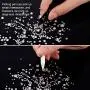 TecUnite 2000 Pieces Flat Back Gems Round Crystal Rhinestones 6 Sizes (1.5-6 mm) with Pick Up Tweezer and Rhinestones Picking Pen for Crafts Nail Face Art Clothes Shoes Bags DIY (Clear) TecUnite 2000 Pieces Flat Back Gems Round Crystal Rhinestones 6 Sizes (1.5-6 mm) with Pick Up Tweezer and Rhinestones Picking Pen for Crafts Nail Face Art Clothes Shoes Bags DIY (Clear)