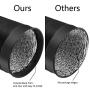 iPower 4 Inch 8 Feet Flexible PVC Aluminum Ducting Dryer Vent Hose for HVAC Ventilation, 2 Clamps Included