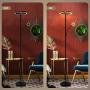 FIMEI Floor Lamp, Modern LED Rotatable Floor Lamp with Reading Light, Standing Lamp with Stepless Dimming and 3000K-6000K Color Temperature, Separately Rotatable Design, Touch and Remote Control