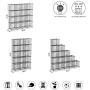 C&AHOME Wire Cube Storage, 16 Cube Storage Organizer, Metal Bookcase Bookshelf, Standing Shelf Units, Closet Cabinet for Home, Office, Kids Room, 48.4”L x 12.4”W x 48.4”H Black C&AHOME Wire Cube Storage, 16 Cube Storage Organizer, Metal Bookcase Bookshelf, Standing Shelf Units, Closet Cabinet for Home, Office, Kids Room, 48.4”L x 12.4”W x 48.4”H Black