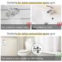 SOMDARHK T-adapter with Shut off Valve, T Adapter Bidet, Bidet Valve Adapter for toilet sprayer with Bidet T Adapter