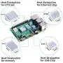 GeeekPi Raspberry Pi 4 Fan, Raspberry Pi Cooling Fan 30x30x7mm DC 5V Brushless CPU Cooling Fan with 7PCS Raspberry Pi Heatsink for Raspberry Pi 4 Model B,3B+,Pi 3 & Retroflag NESPI CASE Plus (1-Pack)