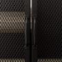Walker Edison Malcomb Urban Industrial Metal Mesh Double Door Rolling Bar Cabinet, 33 Inch, Grey