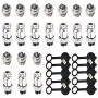 Aviation Connectors 5A, Lsgoodcare 30Pcs GX12-3 Metal Aviation Plug Kit, Including 3 Pin 12MM Plug Thread Male Female Panel Wire Socket and Aviation Plugs Cap Aviation Connectors 5A, Lsgoodcare 30Pcs GX12-3 Metal Aviation Plug Kit, Including 3 Pin 12MM Plug Thread Male Female Panel Wire Socket and Aviation Plugs Cap