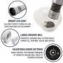 Electric Salt or Pepper Grinder - Battery Operated Ceramic Burr Peppermill Shaker - Automatic Stainless Steel Grinders - Mill With LED Light by Eparé Electric Salt or Pepper Grinder - Battery Operated Ceramic Burr Peppermill Shaker - Automatic Stainless Steel Grinders - Mill With LED Light by Eparé