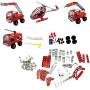 Sania Store - 4-in-1 Building Toy kit , DIY Metal Assembly City Rescue Series – A Building Toy Kit, DIY Construction Toys | Easy to Build and Safe to Play, Stem Toy, Educational Toy