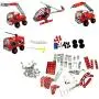 Sania Store - 4-in-1 Building Toy kit , DIY Metal Assembly City Rescue Series – A Building Toy Kit, DIY Construction Toys | Easy to Build and Safe to Play, Stem Toy, Educational Toy