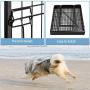 YAHEETECH 40in x85ft Decorative Garden Fence Rustproof Folding Fencing Landscape Patio Flower Bed Animal Barrier Border for Dog Outdoor Fences Black