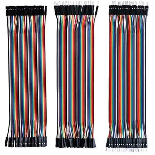 Elegoo EL-CP-004 120pcs Multicolored Dupont Wire 40pin Male to Female, 40pin Male to Male, 40pin Female to Female Breadboard Jumper Wires Ribbon Cables Kit for arduino Elegoo EL-CP-004 120pcs Multicolored Dupont Wire 40pin Male to Female, 40pin Male to Male, 40pin Female to Female Breadboard Jumper Wires Ribbon Cables Kit for arduino