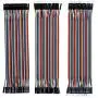 Elegoo EL-CP-004 120pcs Multicolored Dupont Wire 40pin Male to Female, 40pin Male to Male, 40pin Female to Female Breadboard Jumper Wires Ribbon Cables Kit for arduino Elegoo EL-CP-004 120pcs Multicolored Dupont Wire 40pin Male to Female, 40pin Male to Male, 40pin Female to Female Breadboard Jumper Wires Ribbon Cables Kit for arduino