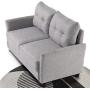 ZINUS Ricardo Loveseat Sofa / Tufted Cushions / Easy, Tool-Free Assembly, Soft Grey