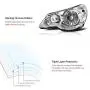 VIPMOTOZ For 2007-2010 Chrysler Sebring Headlights - Metallic Chrome Housing, Driver and Passenger Side VIPMOTOZ For 2007-2010 Chrysler Sebring Headlights - Metallic Chrome Housing, Driver and Passenger Side