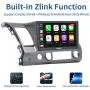 Dasaita 10 inch Screen Android 10.0 Car Stereo for Honda Civic 2006 to 2011 Radio Built-in Carplay Android Auto GPS Single Din Navigation 4G Ram 64G ROM DSP System 15Band EQ Multimedia