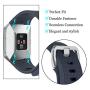 KingAcc Compatible Replacement Bands for Fitbit Ionic, Soft Silicone Fitbit Ionic Band with Metal Buckle Fitness Wristband Strap Women Men (1-Pack, Dark Gray, Large)