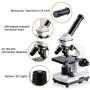 200X-2000X Microscopes for Kids Students Adults, with Microscope Slides Set, Phone Adapter, Powerful Biological Microscopes for School Laboratory Home Science Education