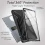 YOUMAKER Case for Galaxy Note 10 Plus, Built-in Screen Protector Work with Fingerprint ID Heavy Duty Full Body Shockproof Cover for Samsung Galaxy Note 10 Plus 6.8 Inch - Black/Black