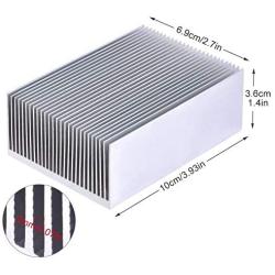 Aluminum Heatsink Cooling Fin Cooler for Led IC Module or Computer 100(L) x 69(W) x 36 mm(H)