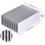Aluminum Heatsink Cooling Fin Cooler for Led IC Module or Computer 100(L) x 69(W) x 36 mm(H) Aluminum Heatsink Cooling Fin Cooler for Led IC Module or Computer 100(L) x 69(W) x 36 mm(H)