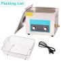 Ultrasonic Cleaner 15L Professional Ultrasonic Engine Parts Carburetor Circuit Board Gun Motor Repair Tools Cleaning Machine with Mechanical Knob Control