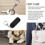 50 Pcs Key Ring with Chain, Maveek Silvery D Snap Hook Split Keychain Parts, Metal Key Ring Hardware with 8mm Open Jump Ring and Connector, Make Your Own Key Ring