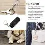 50 Pcs Key Ring with Chain, Maveek Silvery D Snap Hook Split Keychain Parts, Metal Key Ring Hardware with 8mm Open Jump Ring and Connector, Make Your Own Key Ring