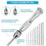 Hand Drill for Resin Molds, Paxcoo 201 PCS Pin Vise Resin Drill Set with Keychain Hardware and 20 Pcs Small Drill Bits (0.8-3 mm) for Resin Plastic Polymer Clay Keychain Pendant Jewelry Making Hand Drill for Resin Molds, Paxcoo 201 PCS Pin Vise Resin Drill Set with Keychain Hardware and 20 Pcs Small Drill Bits (0.8-3 mm) for Resin Plastic Polymer Clay Keychain Pendant Jewelry Making