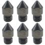 Endlesss 3D Printer Hardened Steel MK8 Nozzle 0.4 mm for 1.75 mm Makerbot, Creality CR-10 All Metal Hotend, Ender 3/ Ender 3 pro, CraftBot, Prusa i3 3D Printer (6 Pack)