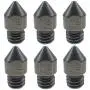 Endlesss 3D Printer Hardened Steel MK8 Nozzle 0.4 mm for 1.75 mm Makerbot, Creality CR-10 All Metal Hotend, Ender 3/ Ender 3 pro, CraftBot, Prusa i3 3D Printer (6 Pack)