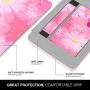 MoKo Case Fits Kindle Paperwhite (10th Generation, 2018 Releases), Lightweight PU Leather Cover Stand Shell with Hand Strap for Amazon Kindle Paperwhite 2018 E-Reader - Coreopsis