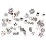Incredible art 300-Piece Bali Style Jewelry Making Metal Bead Caps Deluxe New Mix, Silver