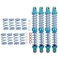 Woyisisi RC Shock Damper, 4PCS RC Update Part Metal Shock Damper + Spare Springs for TRX4 SCX10 D90 1/10 RC Crawler(110mm)