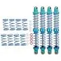 Woyisisi RC Shock Damper, 4PCS RC Update Part Metal Shock Damper + Spare Springs for TRX4 SCX10 D90 1/10 RC Crawler(110mm)
