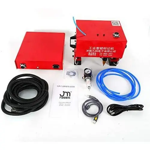 Portable Pneumatic Dot Peen Metal Marking Machine Vin Code Chassis Number Printer Tool 11070mm