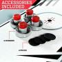 ESPN Sports Air Hockey Game Table: Indoor Arcade Gaming Set with Electronic Score System and Sound Effects - Available in Multiple Styles