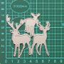 Three Pieces Deers Metal Die Cuts Forest Animal Cutting Dies Cut Stencils for DIY Embossing Photo Decorative Paper Dies Scrapbooking Card Making