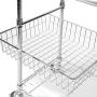 Seville Classics Stainless-Steel Professional Kitchen Work Table Cart Utility NSF-Certified Storage, 24'' W x 20'' D x 36'' H, Chrome
