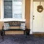 Garden Bench Outdoor Bench for Patio Metal Bench Park Bench Cushion for Yard Porch Work Entryway (Bronze) Garden Bench Outdoor Bench for Patio Metal Bench Park Bench Cushion for Yard Porch Work Entryway (Bronze)