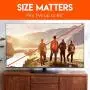ECHOGEAR TV Swivel Stand - Universal Replacement Stand for TVs Up to 65''- Height Adjustable Up to 8'' & Smooth TV Swivel - Works with Samsung, LG, Sony & More
