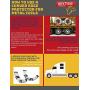 Heavy Duty Metal Coil Protector w/Flexible Rubber (Sold as a Pair)
