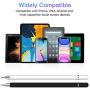 Stylus for iPad (2 Pcs), StylusHome Magnetic Disc Universal Stylus Pens Touch Screens for Apple/iPhone/Ipad pro/Mini/Air/Android/Microsoft/Surface All Capacitive Touch Screens - Black/White