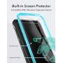 YOUMAKER Kickstand Case for Galaxy S10 Plus, Built-in Screen Protector Work with Fingerprint ID Full Body Heavy Duty Protection Shockproof Cover for Samsung Galaxy S10+ Plus 6.4 inch - Blue
