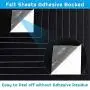Adhesive Felt Sheet, Shynek 12 Pieces Black Felt Fabric Adhesive Sticky Back Felt Sheets for Art and Craft Making