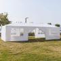 Teekland 10x30 Outdoor Canopy Party Wedding Tent,Sunshade Shelter,Outdoor Gazebo Pavilion with 8 Removable Sidewalls Upgraded Thicken Steel Tube (10 x 30 / 8 Removable Sidewalls-1)