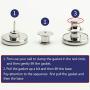 MIUYOON Button Pins for Jeans,17mm 6PCS Jean Buttons Replacement Button Pins for Pants Easy to Use and No Tools Require