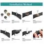 140 Set Snap Buttons Kit - 12.5mm Metal Button Press Studs with 4 Pieces Fixing Tools, 4 Colors Leather Snaps for Clothing