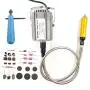 FlySkip Flex Shaft Rotary Tool 780W 6.5MM Flex Shaft Hanging Grinder Carver 1/4 Inch HP Flex Shaft Tool Multi-function Metalworking with Foot Pedal Control for Carving Buffing (780W)