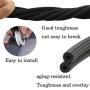 Senneny Screen Retainer Spline, Black, Round (0.125'' x 100)