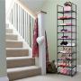 OYREL Shoe Rack, Sturdy Metal Shoe Rack Organizer,Narrow Shoe Rack,Shoe Racks for Closets,Shoes Rack,Shoe Stand,Shoe Shelf (10 Tier)