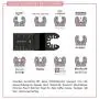 HOTBEST BI-Metal/Wood/Iron Nails Oscillating Saw Blades Universal Bi-Metal Quick Release Multi tool Blades, Fits Dewalt, Porter Cable,Rockwell,Makita,Black & Decker,Bosch Craftsman,Fein Multi